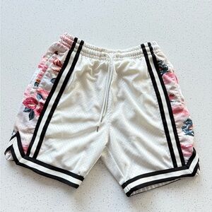 LCKR Men’s White Mesh‎ Athletic Shorts